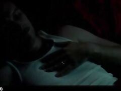 Bella Heathcote & Laine Neil nude & hot group orgy in movie