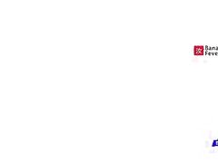 Hot Fitness Blonde Babe Wants Sex Workout from Asian Guy Cum