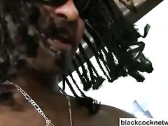 Interracial Anus Slut Cleans Ebony Cock