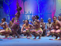 Topless South African beauty pageant show