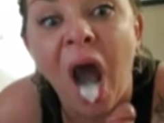 Snow bunny eating loads compilation