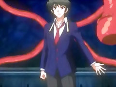 Hentai teen brutally fucked by tentacles
