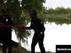 Happy Halloween! MaxineX Drilled By 7 Big Black Zombie Dicks