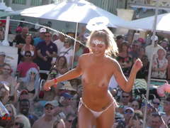 Naked Pussy Flashing Contest Pool Party INSANE