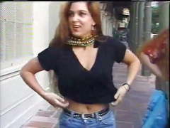 Amy from California flashes at Mardi Gras