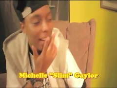 Fucking her with NOT my daddy's black 45 cal right in pussy